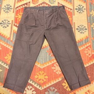 Filson Dark Brown Pleated Chinos 40x29